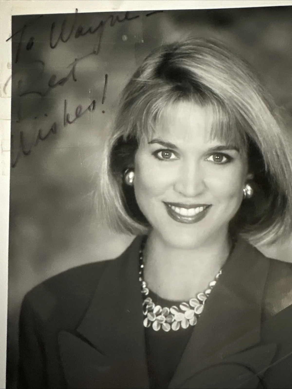 Autographed Photo Of PAULA ZAHN 1996 - “CBS This Morning”, изображение 3