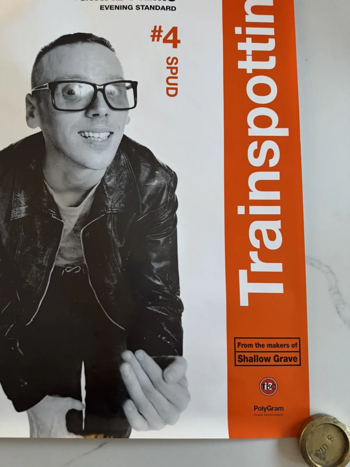 Trainspotting uk video poster 1996 Rare Spud, изображение 3