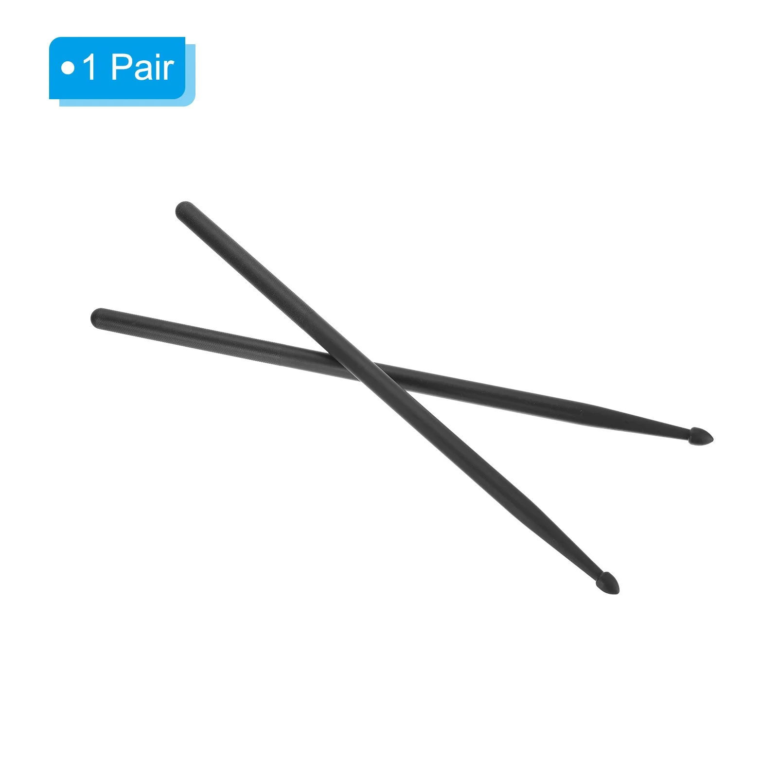 Nylon Drumstick 7A Plastic Anti Slip Handle Drum Stick Black 16", image 3