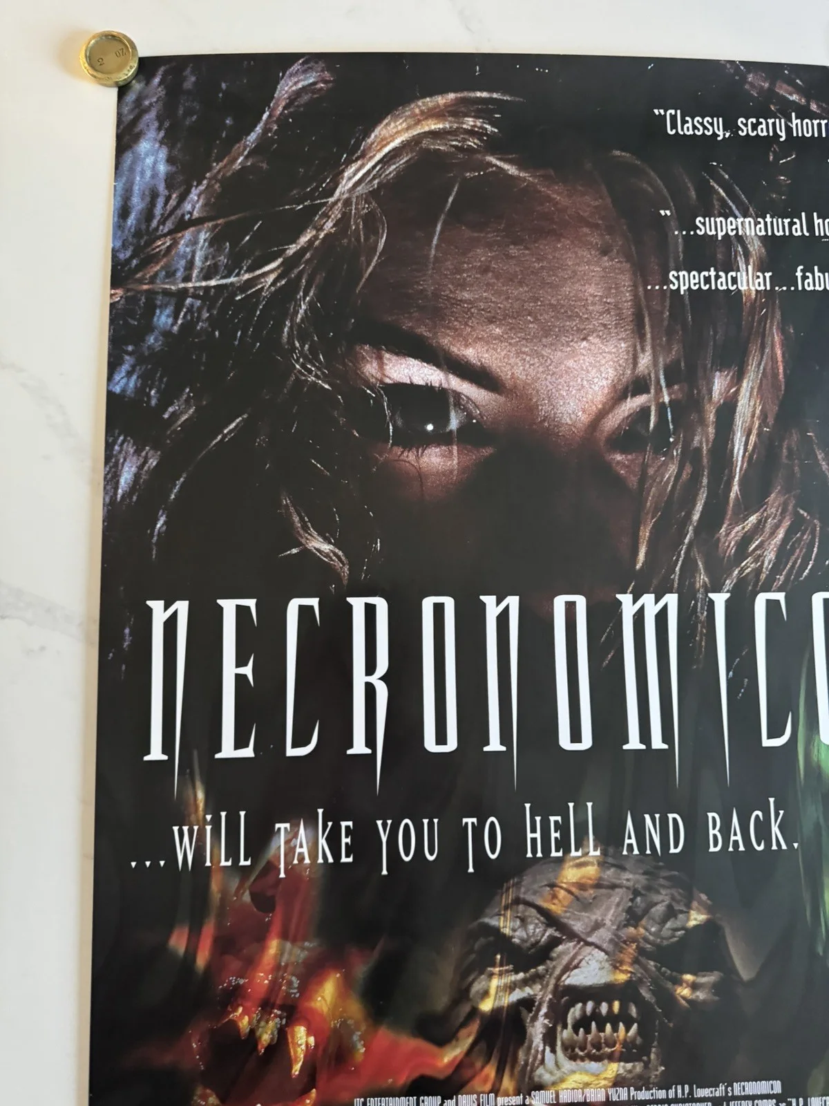 Necronomicon (1993) Promo Video Shop Movie Poster - RARE - rolled Horror, изображение 4