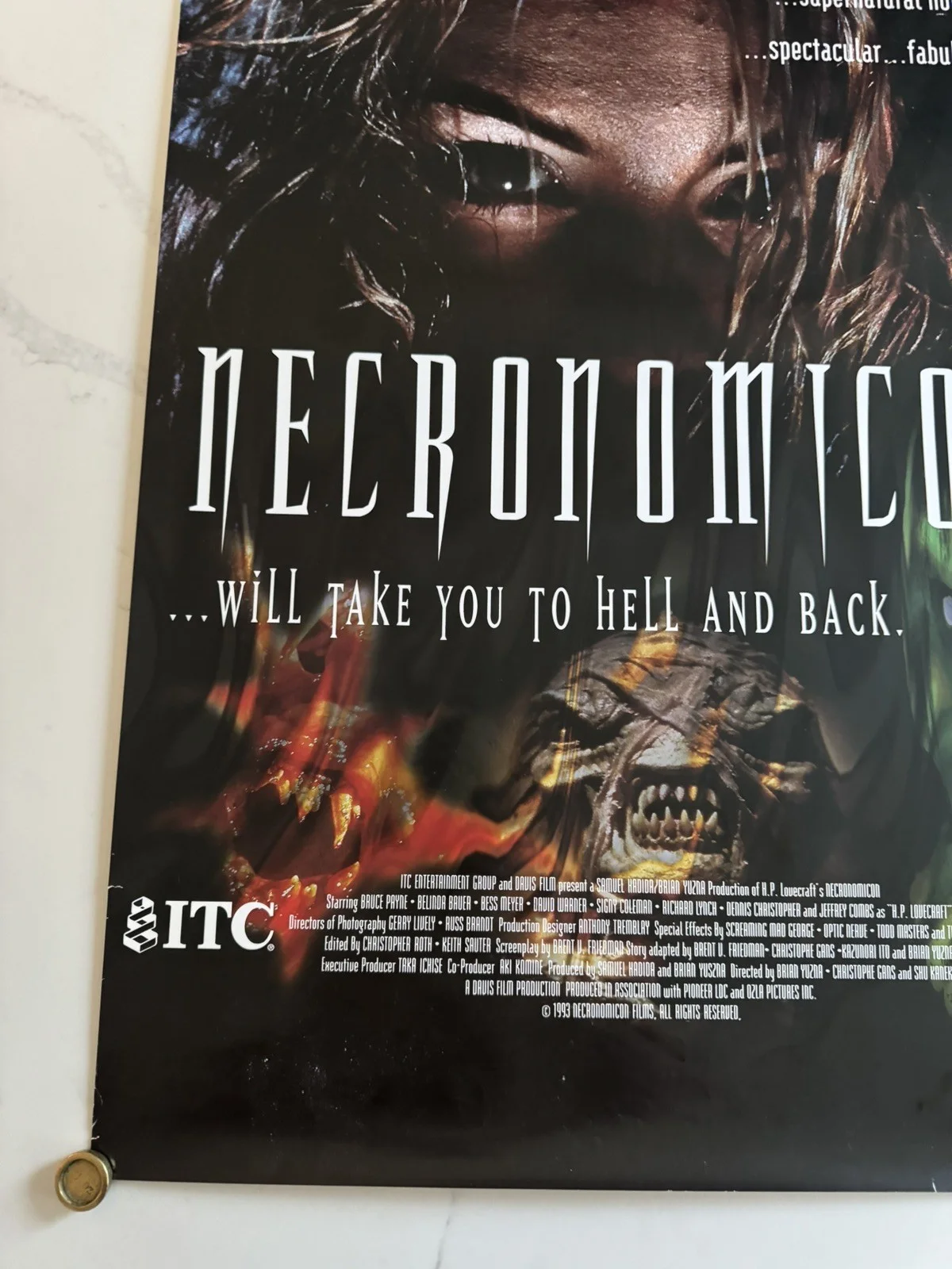 Necronomicon (1993) Promo Video Shop Movie Poster - RARE - rolled Horror, изображение 5
