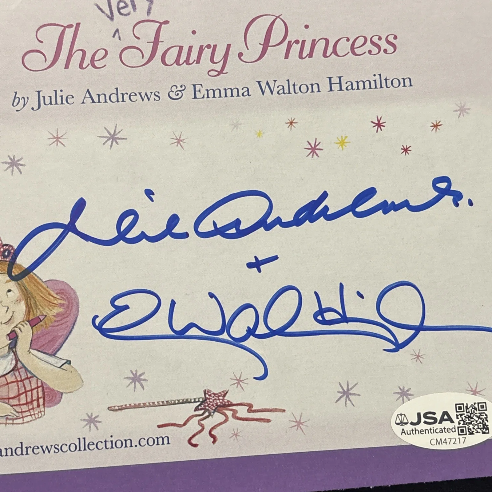 Julie Andrews Signed Cut ACTRESS MOVIE STAR SINGER JSA Authentication, изображение 2