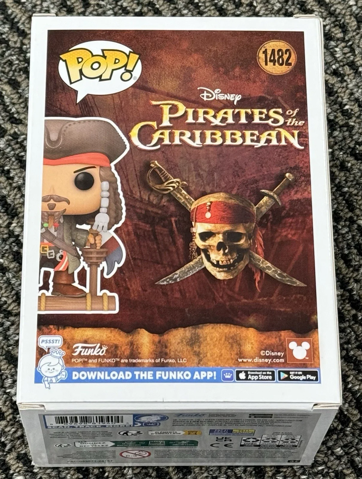Hans Zimmer — Hans Zimmer Signed Pirates of the Caribbean Jack Sparrow Funko Pop #1482 PSA/DNA, изображение 4