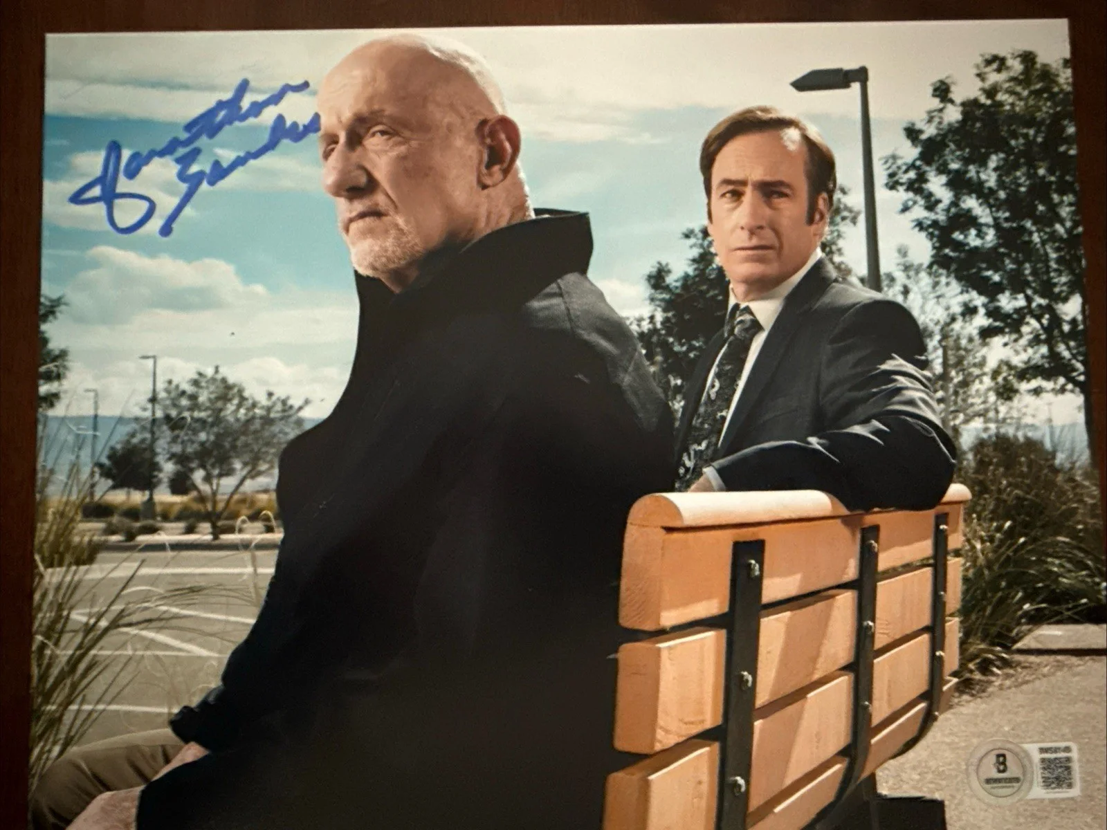 JONATHAN BANKS — JONATHAN BANKS AUTOGRAPHED HAND SIGNED BREAKING BAD BETTER CALL SAUL BAS COA, image 2