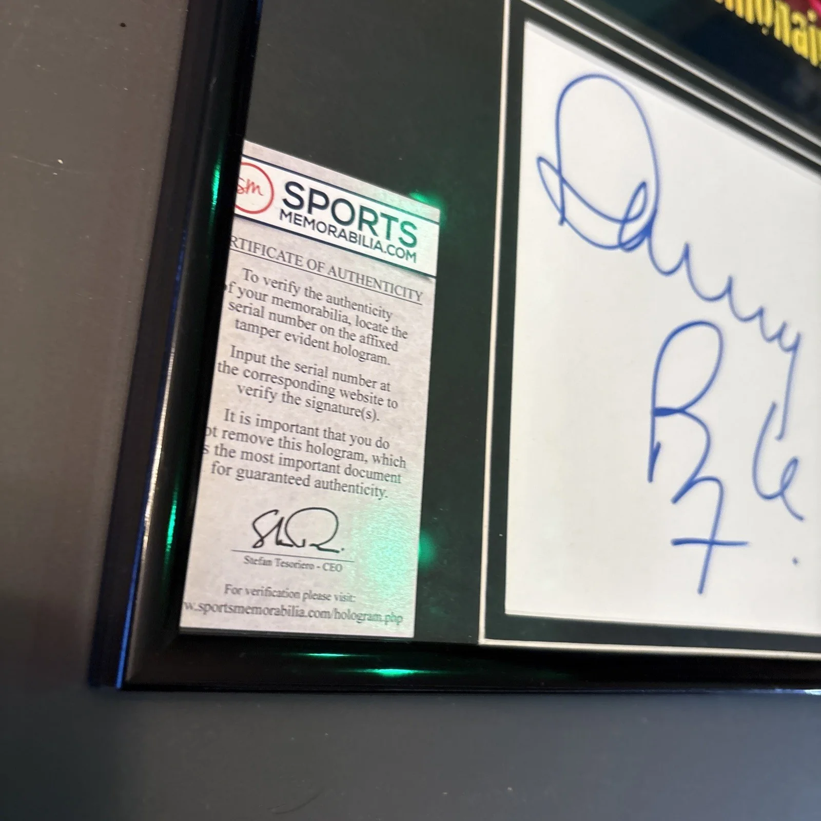 Danny Boyle — Danny Boyle Signed Autographed Slumdog Millionaire 11x17 Frame Photo Poster COA, image 3