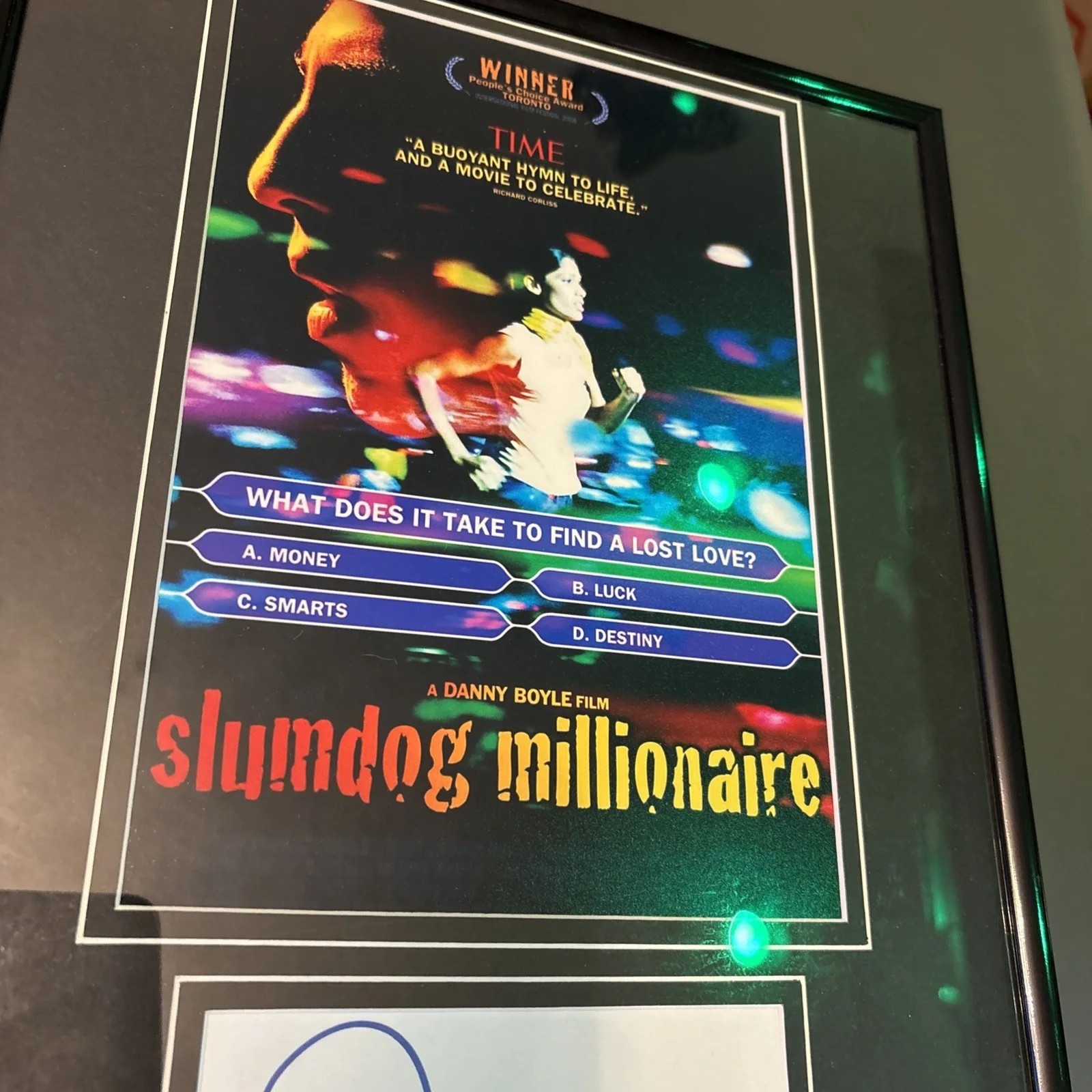 Danny Boyle — Danny Boyle Signed Autographed Slumdog Millionaire 11x17 Frame Photo Poster COA, image 5