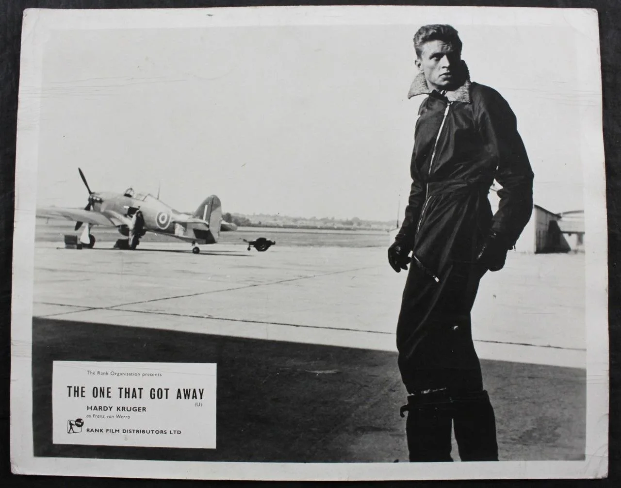 1957 THE ONE THAT GOT AWAY, SET of 7 LOBBY CARDS, RANK FILM, HARDY KRUGER, изображение 2