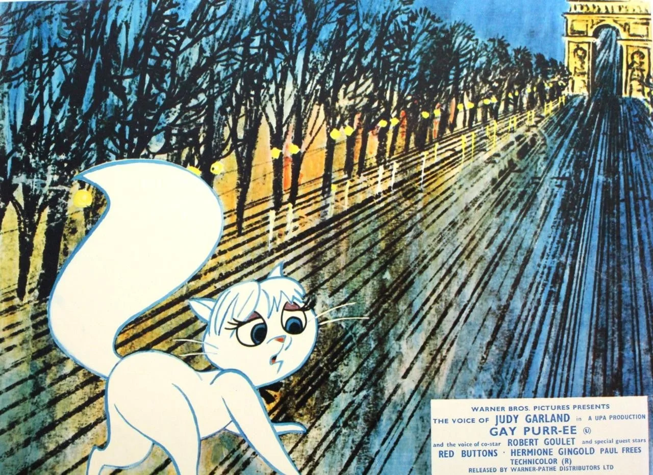1962 GAY PURR-EE, SET of 8 COLOUR LOBBY CARDS, WARNER BROS, JUDY GARLAND, GOULET, изображение 5