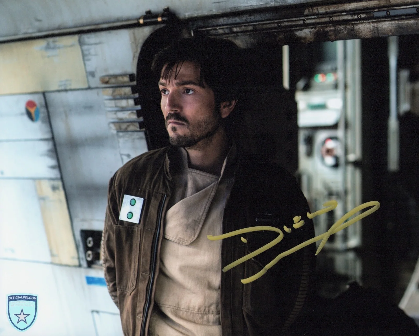 Diego Luna — Signed Diego Luna Star Wars Cassian Andor Disney+ 8x10 w/ Official Pix COA