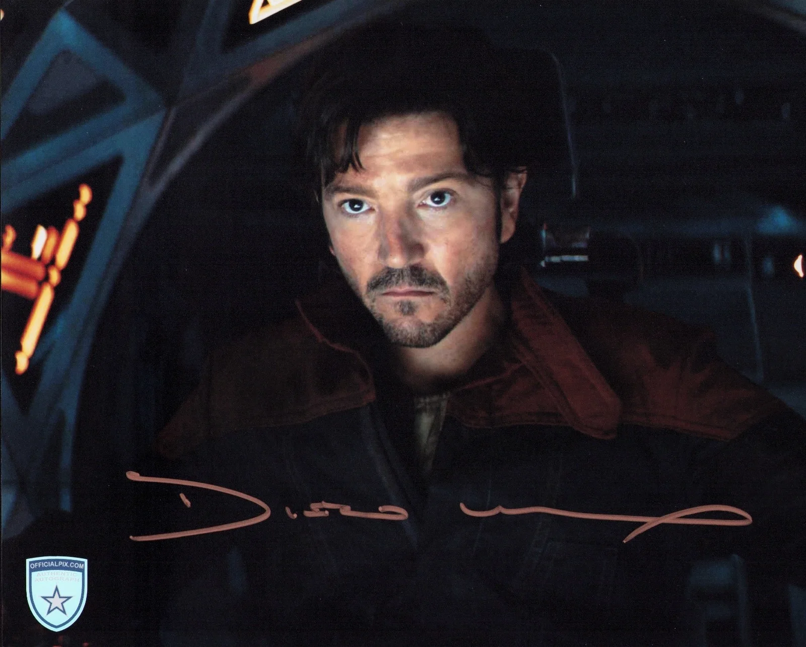 Diego Luna — Signed Diego Luna Star Wars Cassian Andor Rogue One 8x10 w/ Official Pix COA