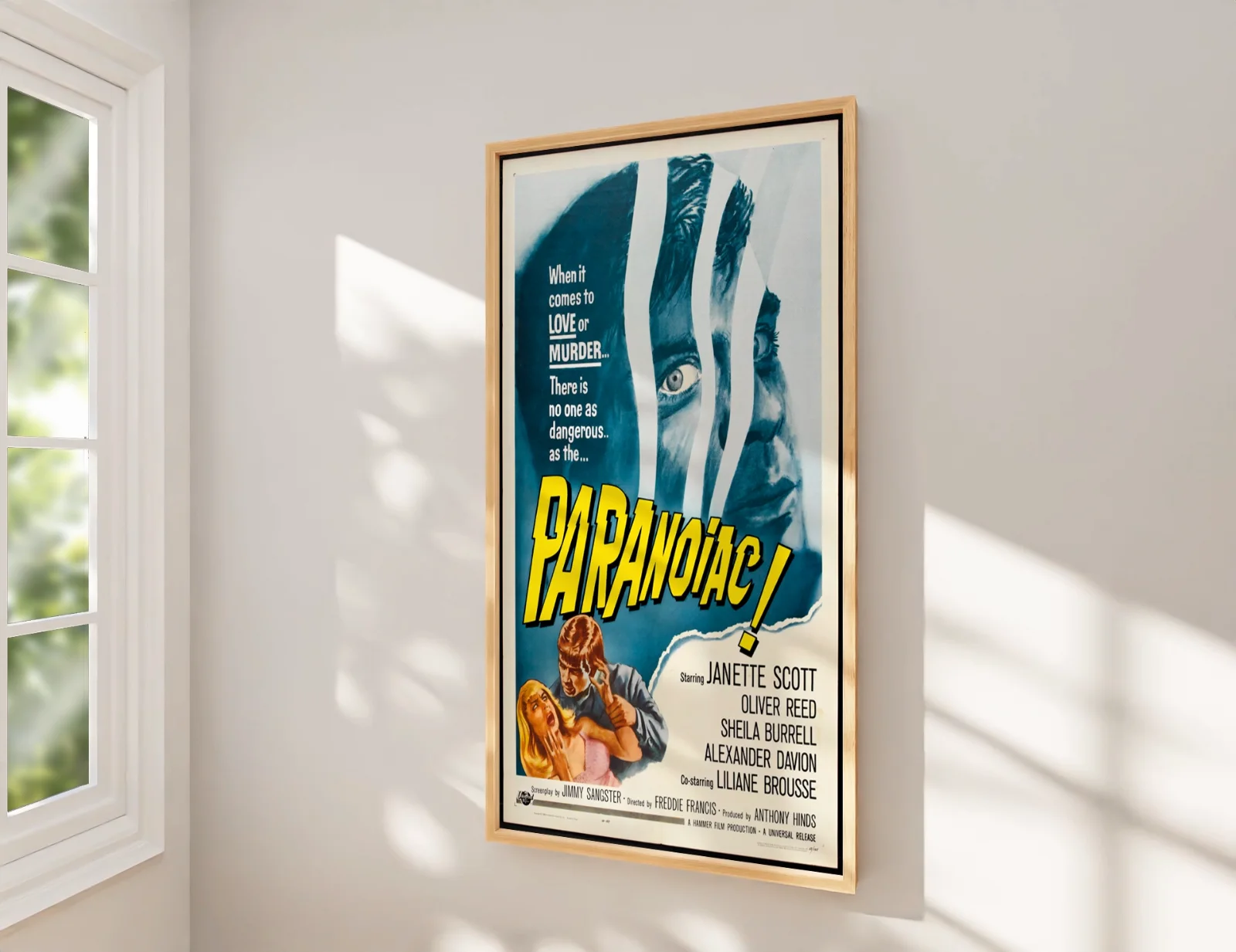 Paranoiac - 1963 Crime / Hammer Horror Restored 27.2" x 41" US One Sheet Poster, image 2