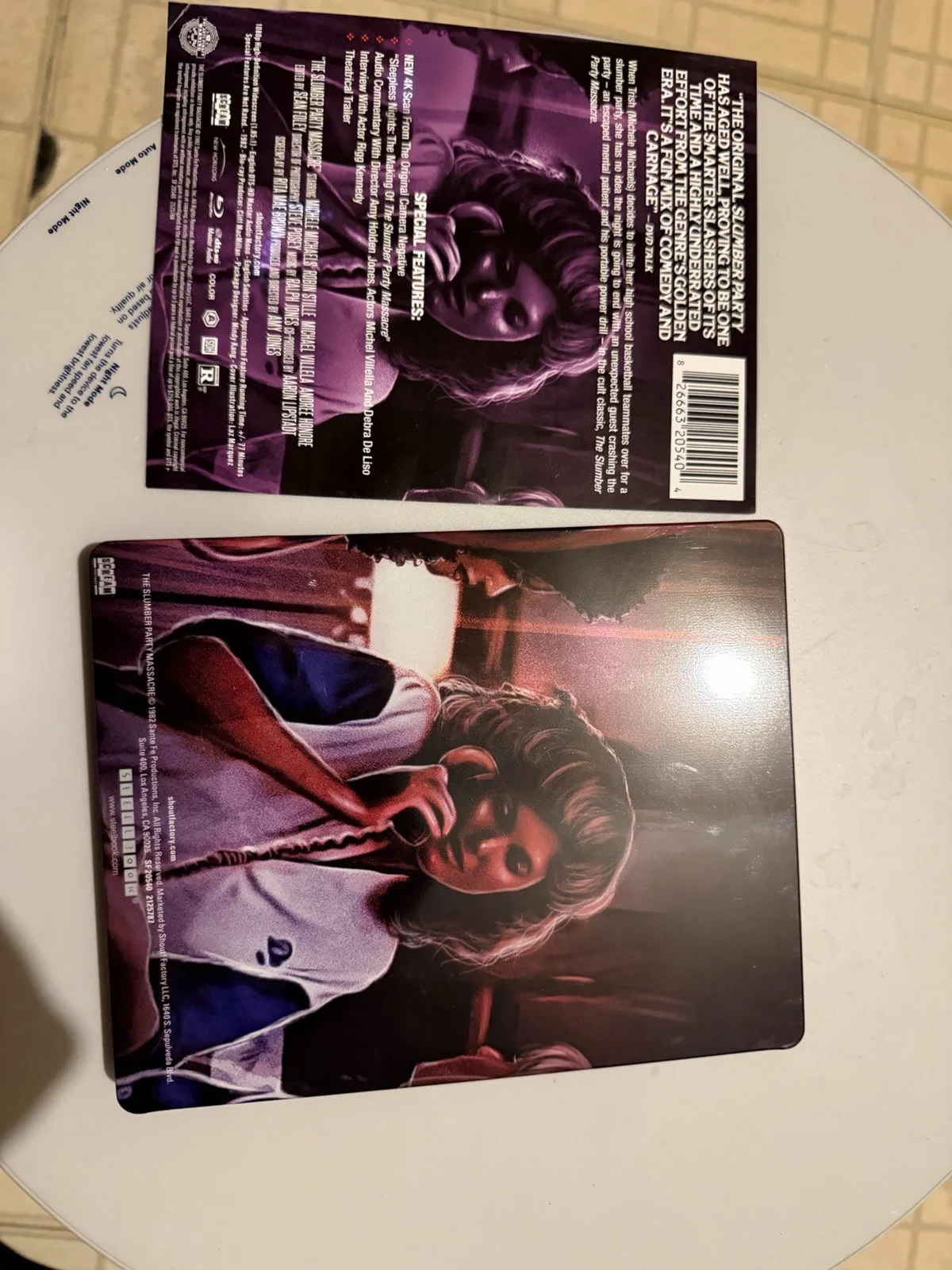 Amy Holden Jones — SLUMBER PARTY MASSACRE Blu-ray STEELBOOK Limited Edition OOP NEW! SCREAM! Signed, изображение 3