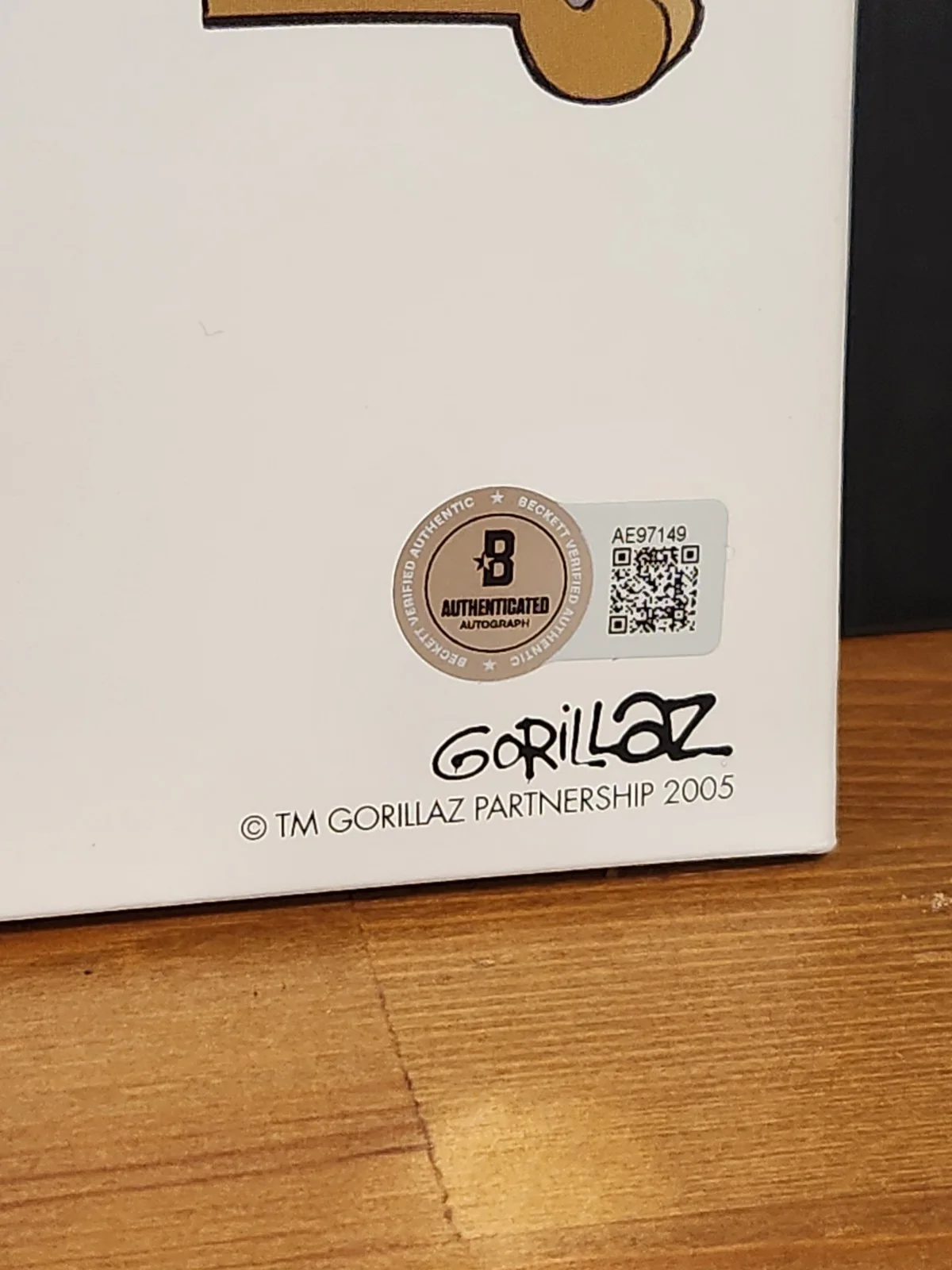 Jamie Hewlett Damon Albarn Signed The Gorillaz Demon Days Vinyl LP BAS COA, изображение 3