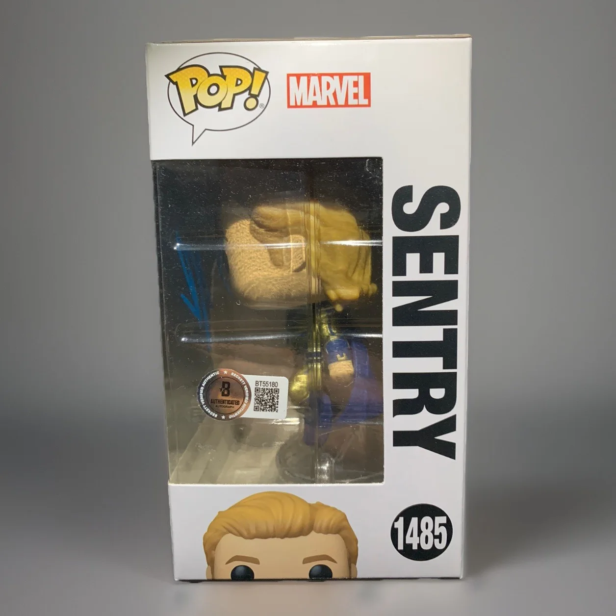 Lewis Pullman — Lewis Pullman Signed Autographed Sentry Funko Pop! Thunderbolts Bobblehead - BAS, image 2