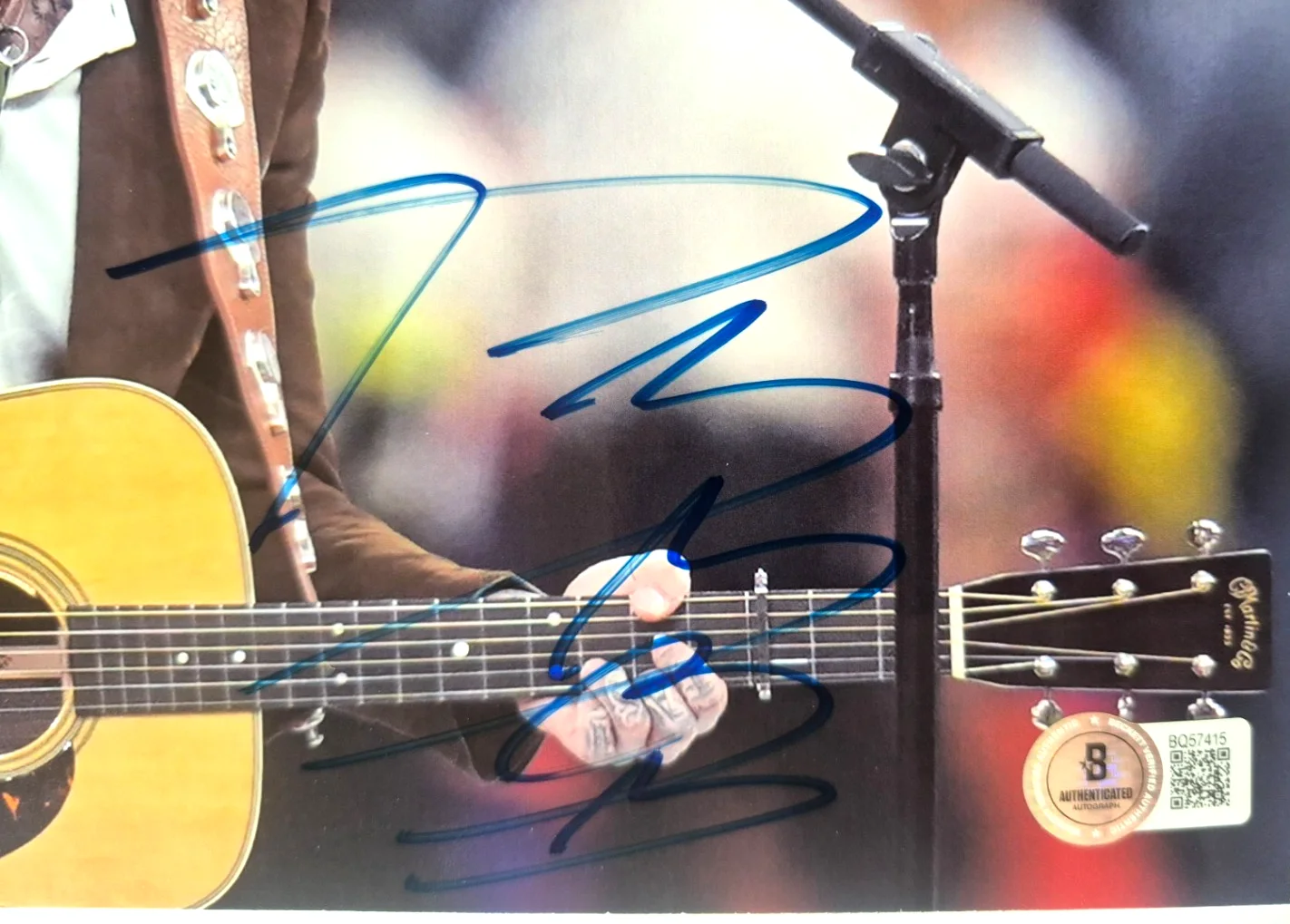 POST MALONE SIGNED AUTOGRAPHED 8X10 PHOTO POSTY STONEY CONGRATULATIONS BAS COA, изображение 2