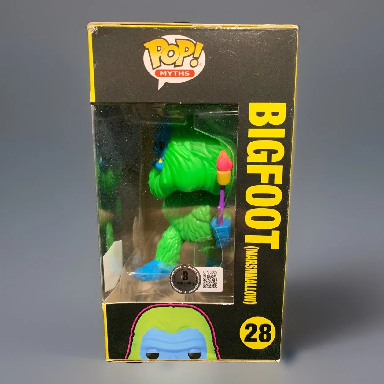 Bob Heironimus — Bob Heironimus Signed Autographed Bigfoot (Marshmallow) Funko Pop Figure Beckett, изображение 2
