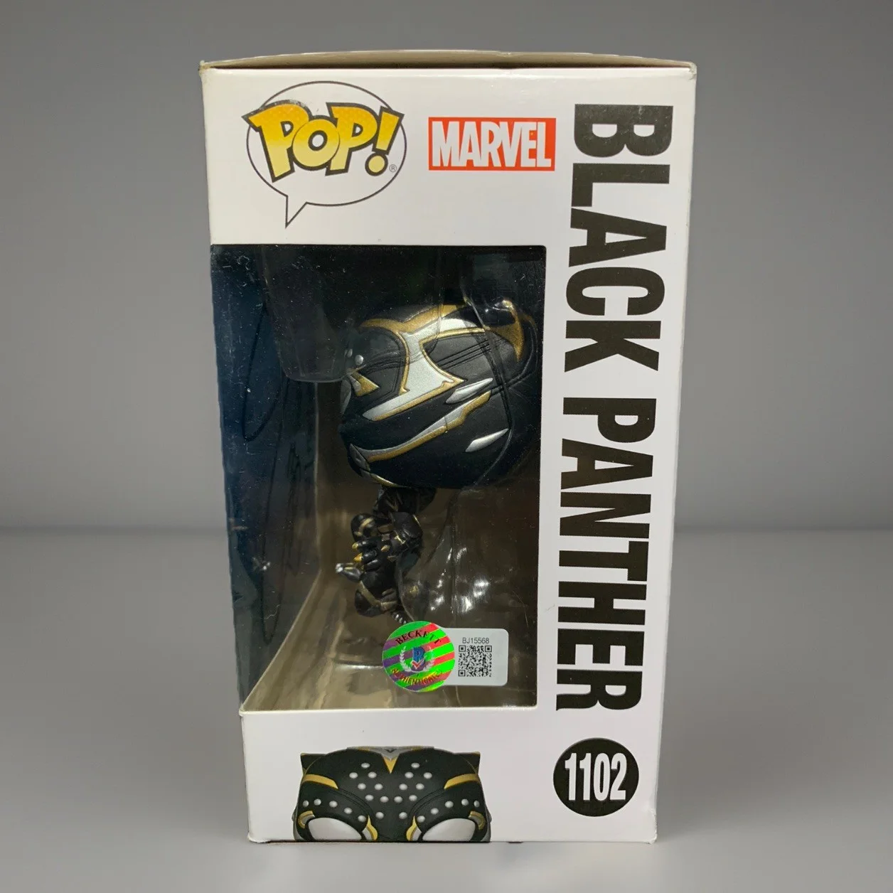 Dave Fennoy — Dave Fennoy Signed Autographed Black Panther Funko Pop Bobble-Head Figurine -BAS, изображение 2