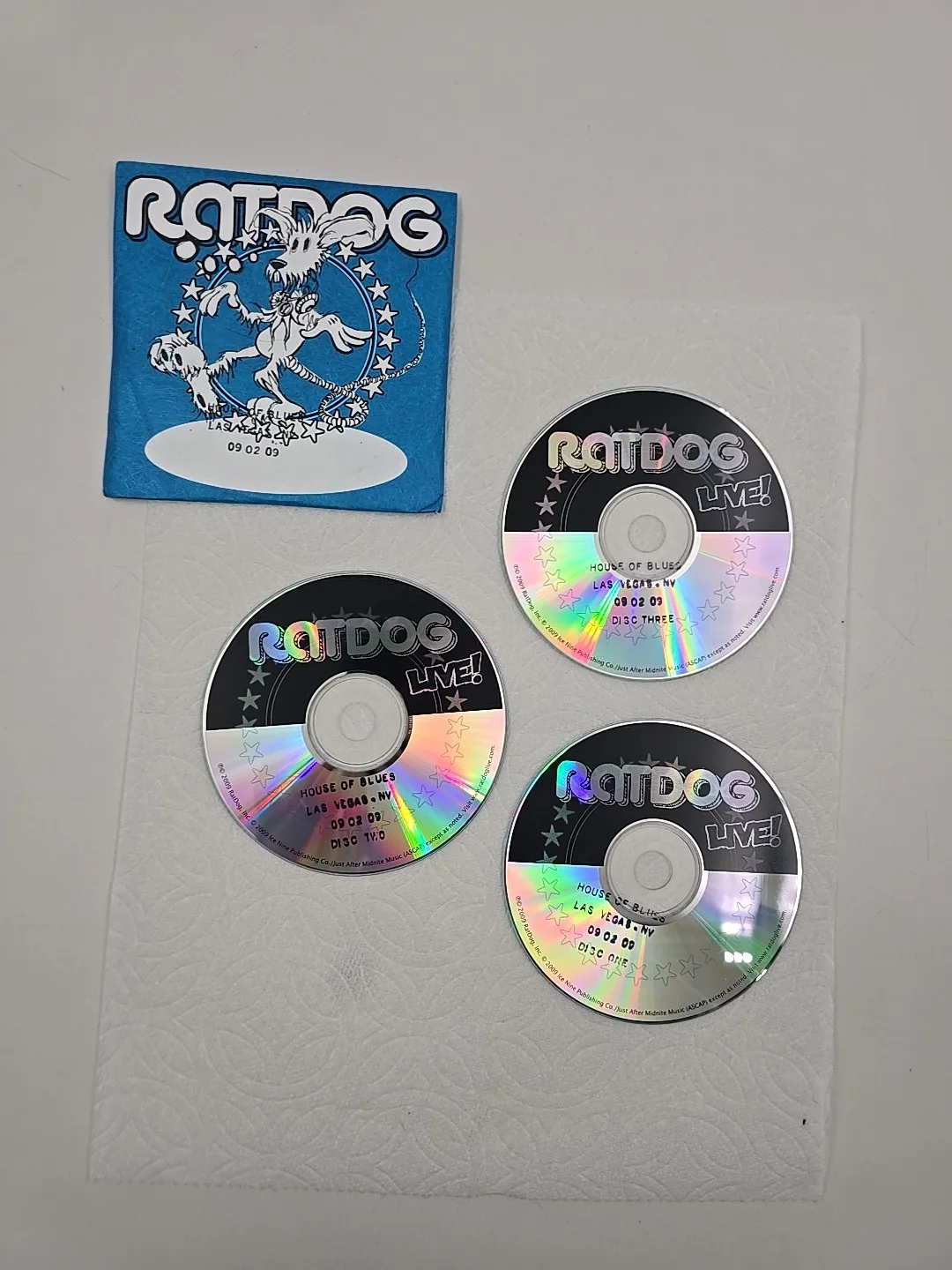 RAT DOG Music Cd House Of Blues Las Vegas 09/ 02 /09 3 Cds Mint Condition, изображение 5