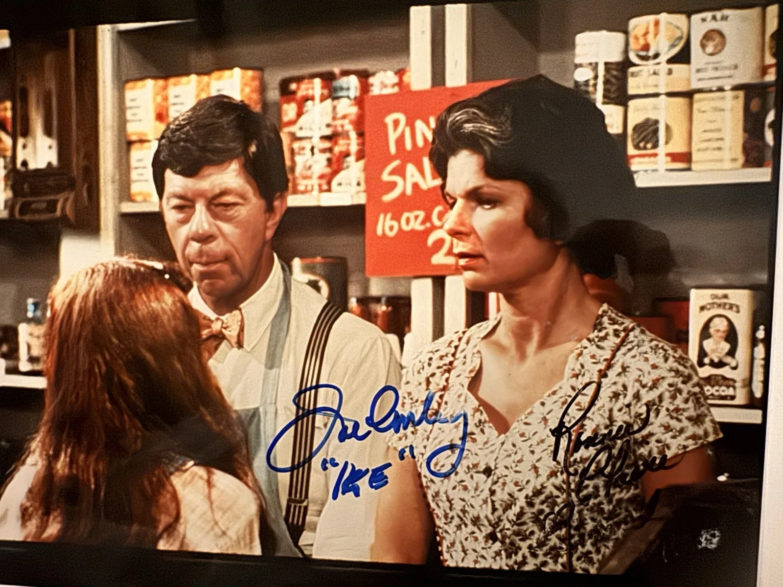 The Waltons Joe Conley Signed “Ike” & Ronnie Claire Edwards As Corabeth Photo, image 4