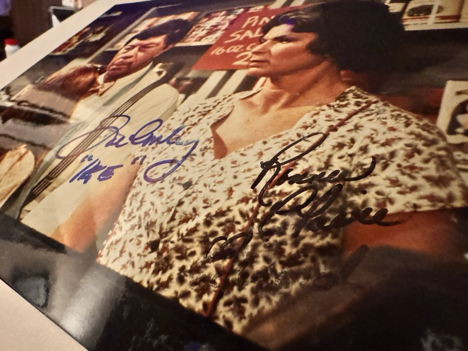 The Waltons Joe Conley Signed “Ike” & Ronnie Claire Edwards As Corabeth Photo, image 5