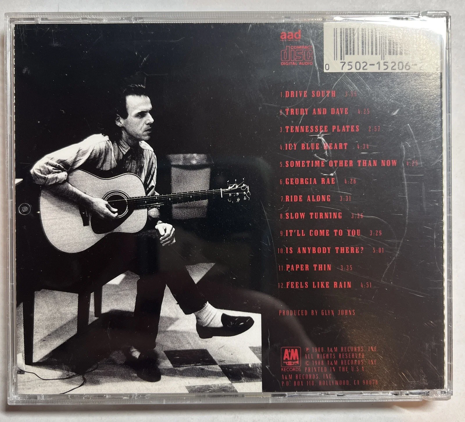 John Hiatt Signed Autographed "Slow Turning" Music CD Compact Disc, image 2