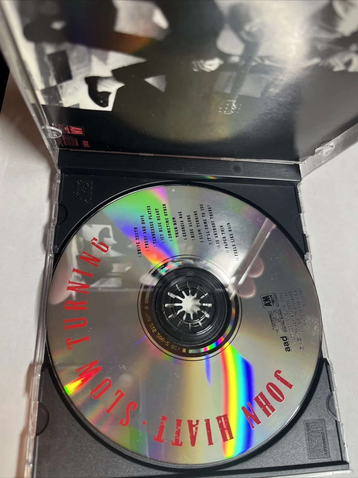 John Hiatt Signed Autographed "Slow Turning" Music CD Compact Disc, image 3