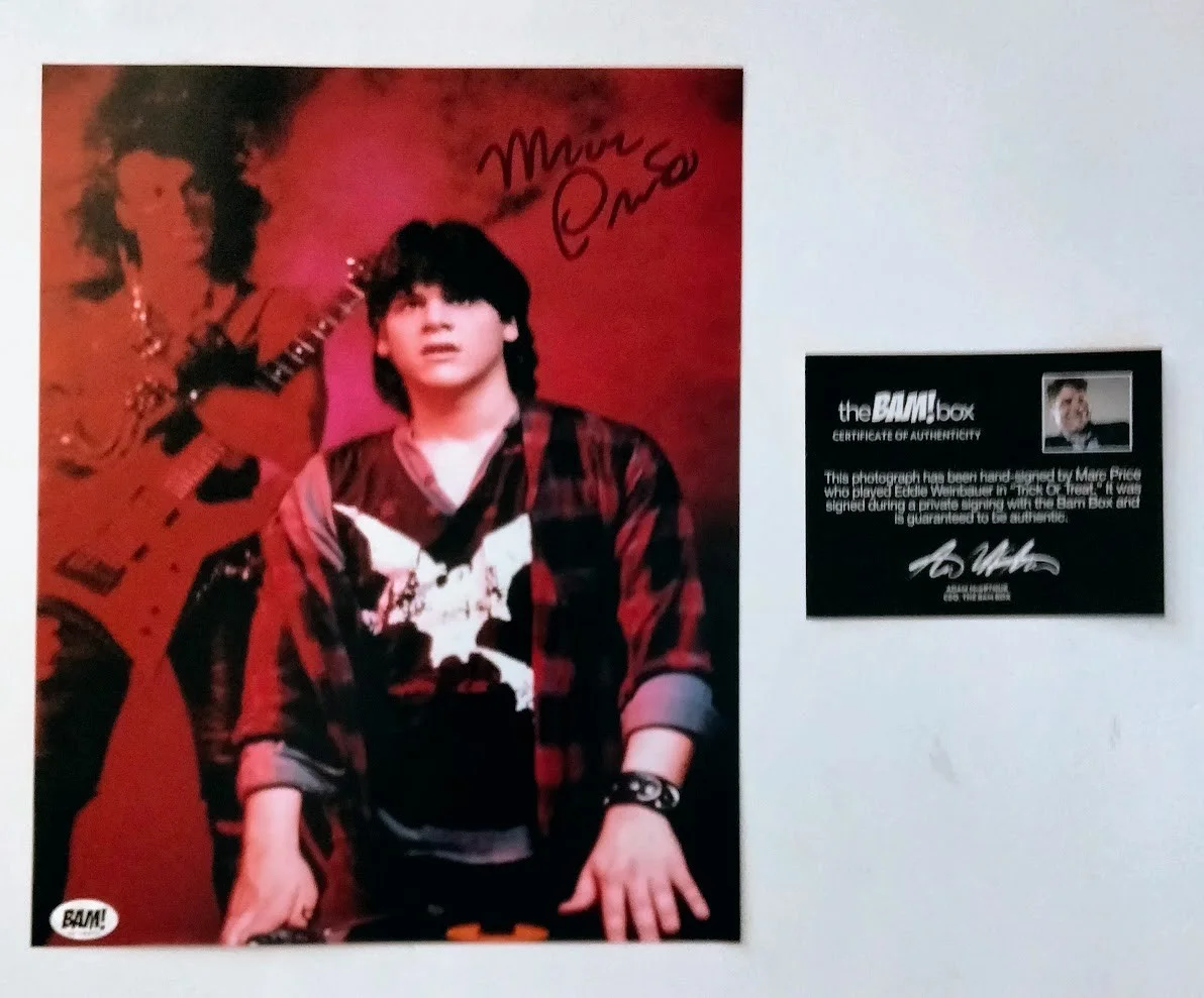 Marc Price — MARC PRICE Signed 8x10 PHOTO in Trick or Treat Autograph w Bam! Box COA, изображение 2