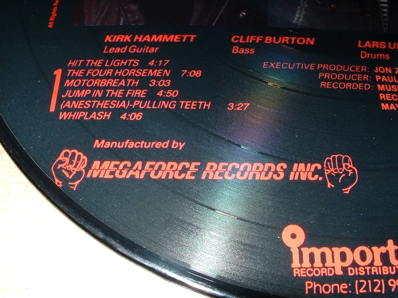 METALLICA 1983 MEGAFORCE RECORDS "KILL EM ALL" PICTURE DISC- NEW NEVER PLAYED, image 4