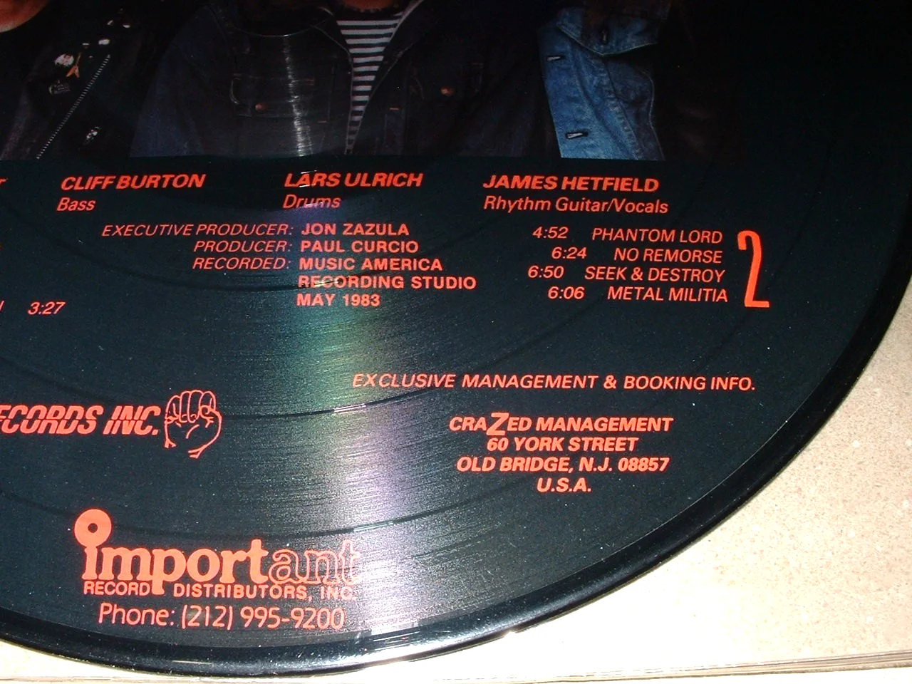 METALLICA 1983 MEGAFORCE RECORDS "KILL EM ALL" PICTURE DISC- NEW NEVER PLAYED, image 5