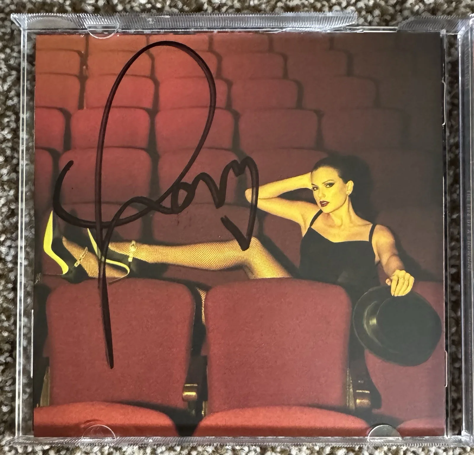Taylor Swift The Life of a Showgirl CD Hand-Signed Photo 4 Open **CRACKED CASE**, изображение 3