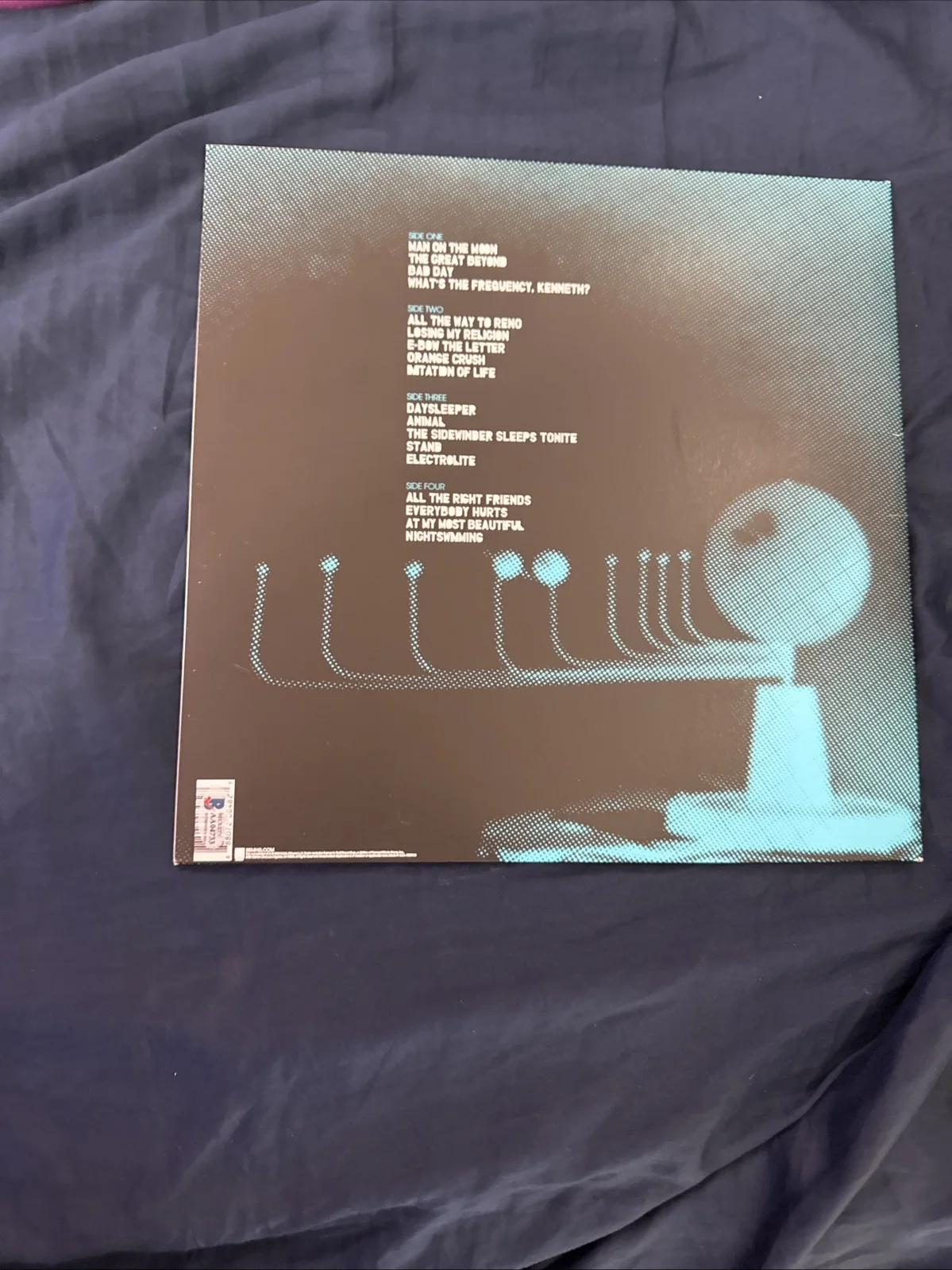 REM Band SIGNED THE BEST OF REM IN TIME LP Vinyl Michael Stipe +3 Beckett LOA, изображение 2