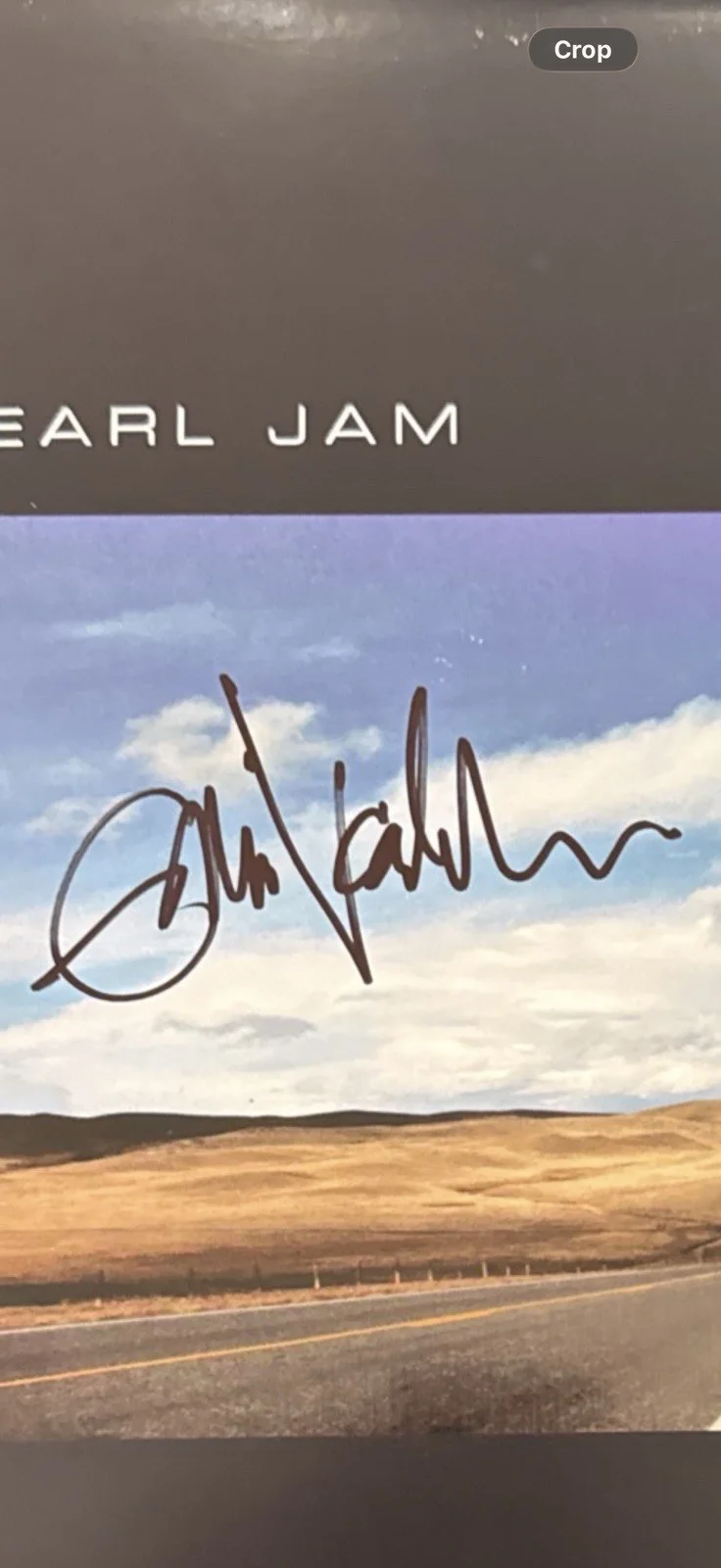 Eddie Vedder — EDDIE VEDDER SIGNED AUTOGRAPH ALBUM VINYL RECORD - PEARL JAM YIELD JSA LOA COA, image 2