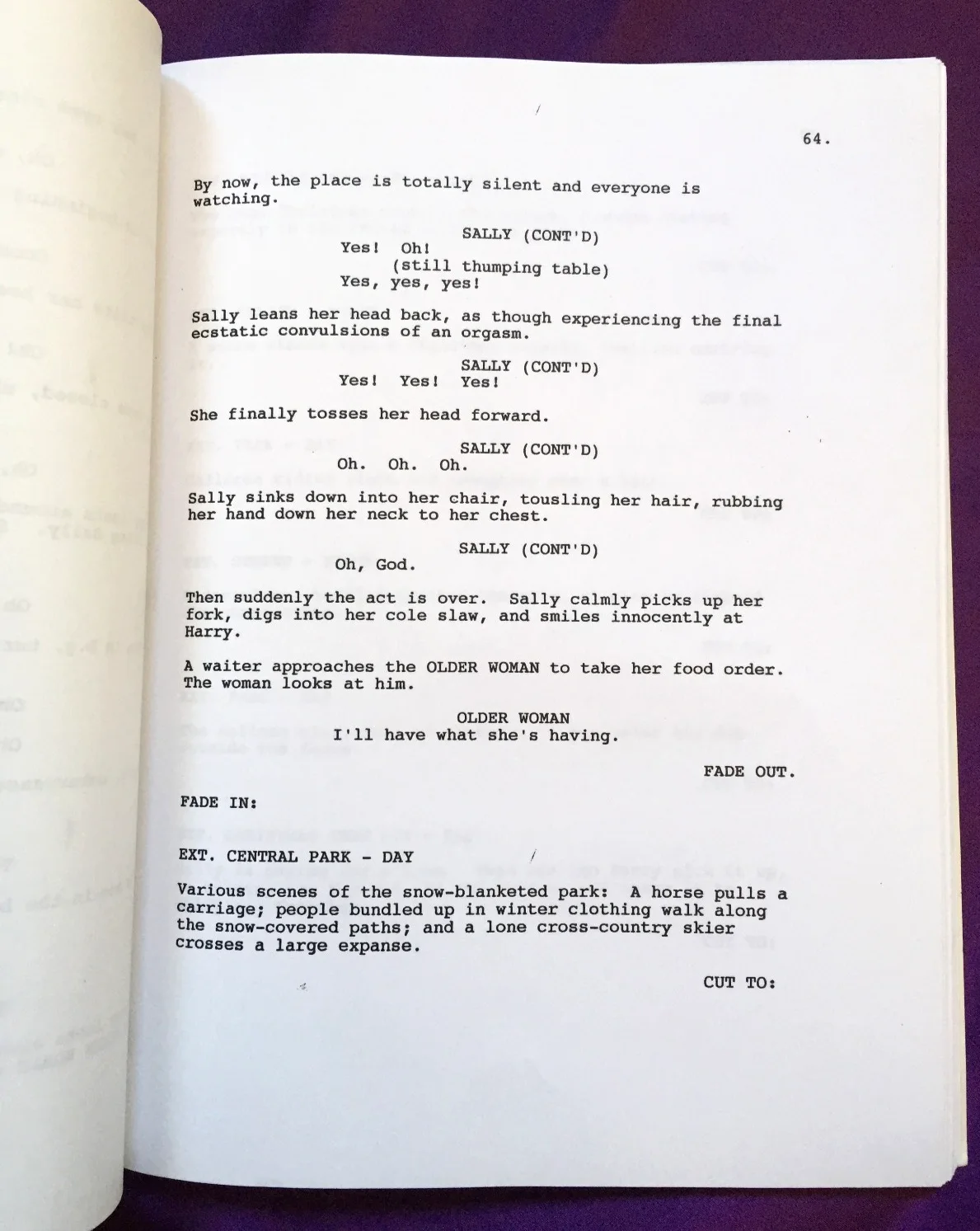 ROB REINER SIGNED - Complete Original Script! - WHEN HARRY MET SALLY, изображение 3