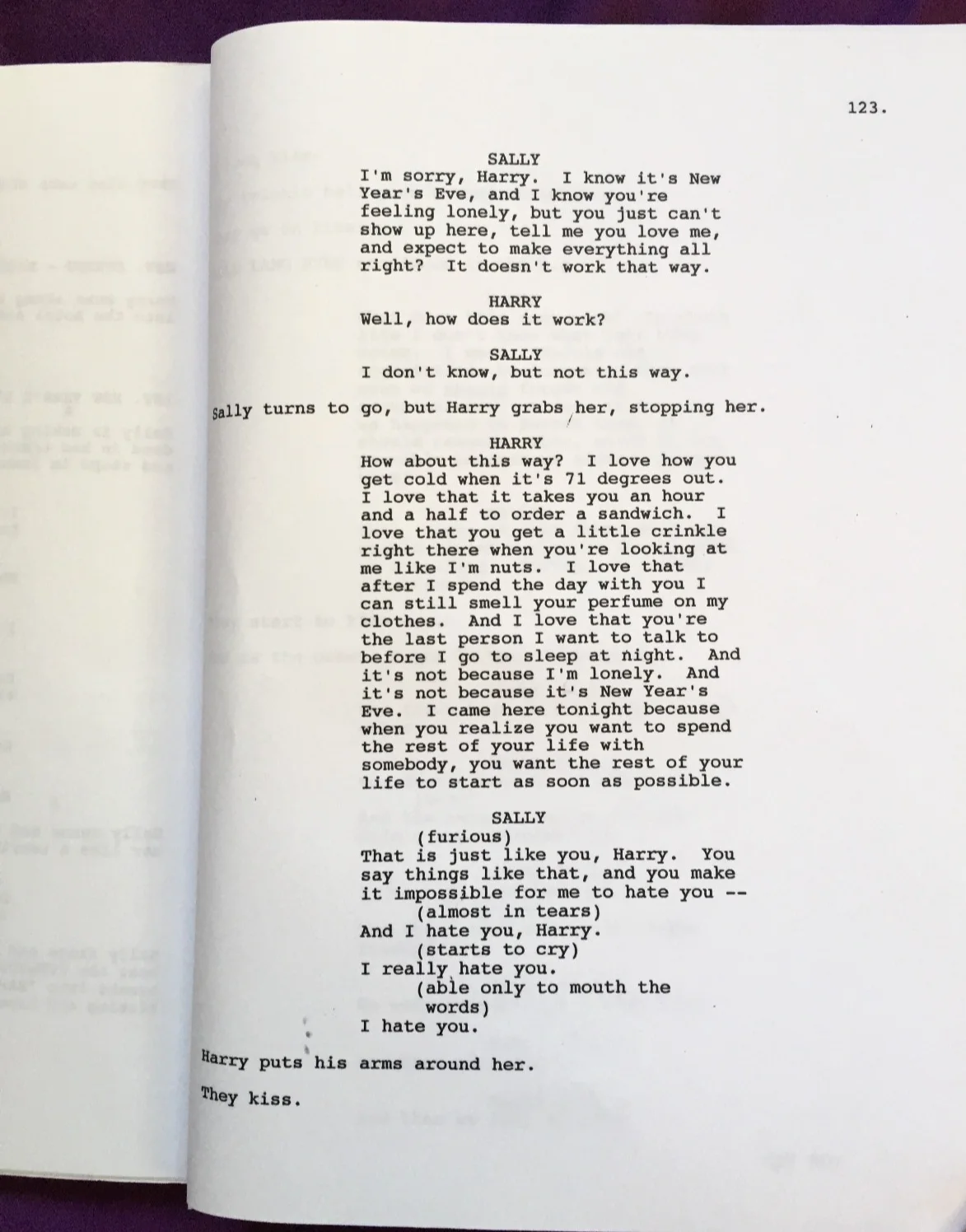 ROB REINER SIGNED - Complete Original Script! - WHEN HARRY MET SALLY, изображение 4
