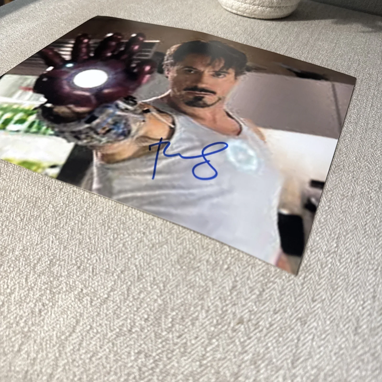 Robert Downey Jr Signed Photo Autographed Tony Stark " Iron Man " w/COA & Proof, image 2