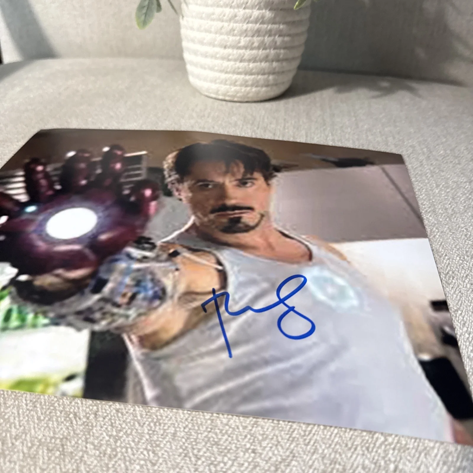 Robert Downey Jr Signed Photo Autographed Tony Stark " Iron Man " w/COA & Proof, image 4