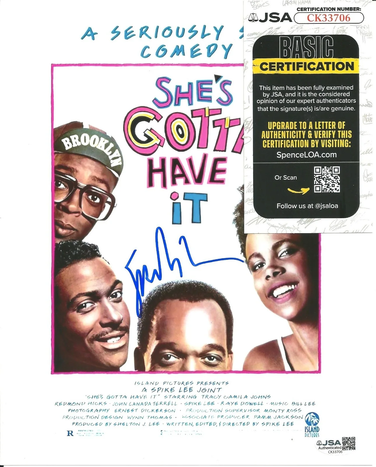 Spike Lee — Spike Lee Signed Auto 8x10 Photo JSA COA She's Gotta Have It