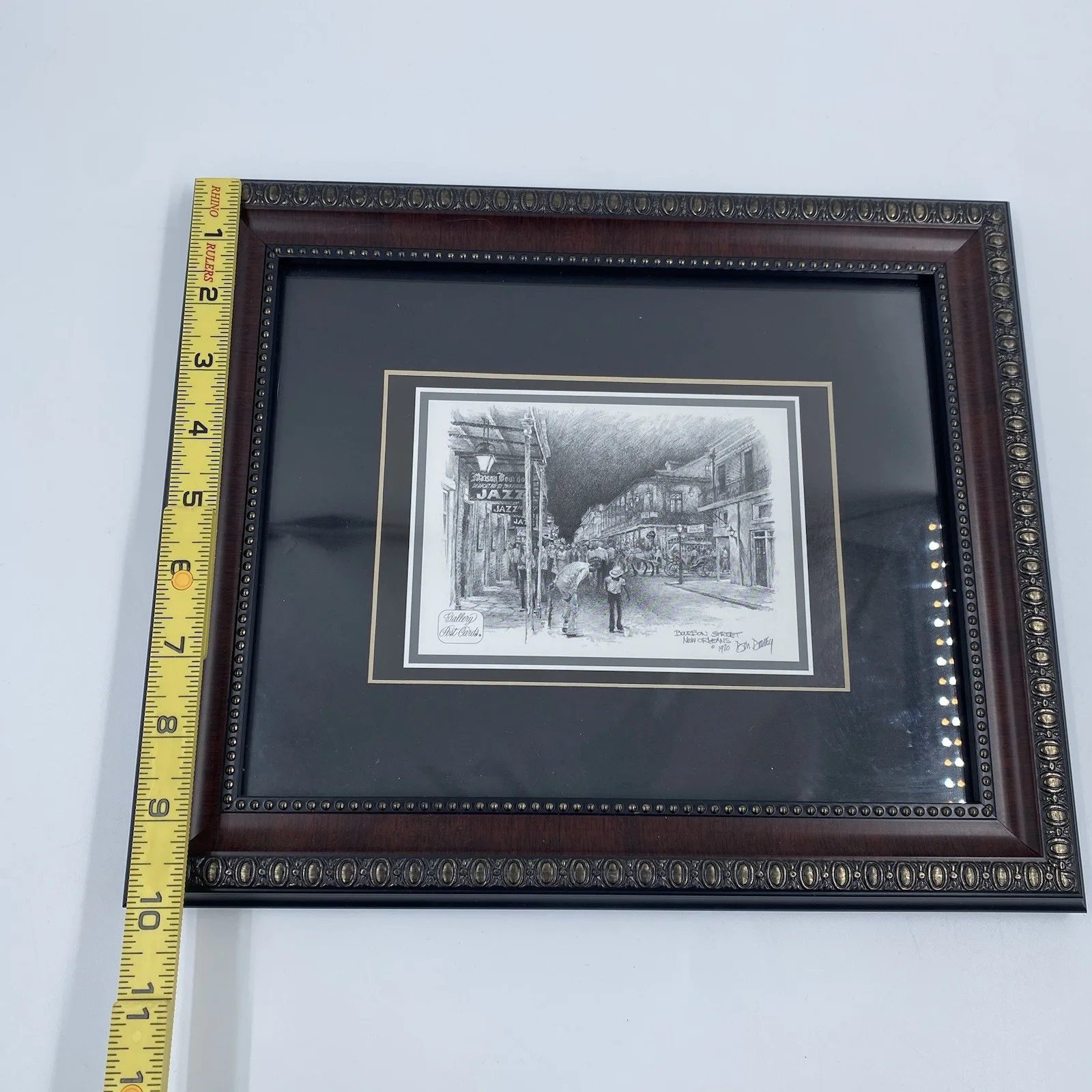Set of 4 Framed Don Davey New Orleans Sketches St Charles Streetcar Natchez, изображение 3