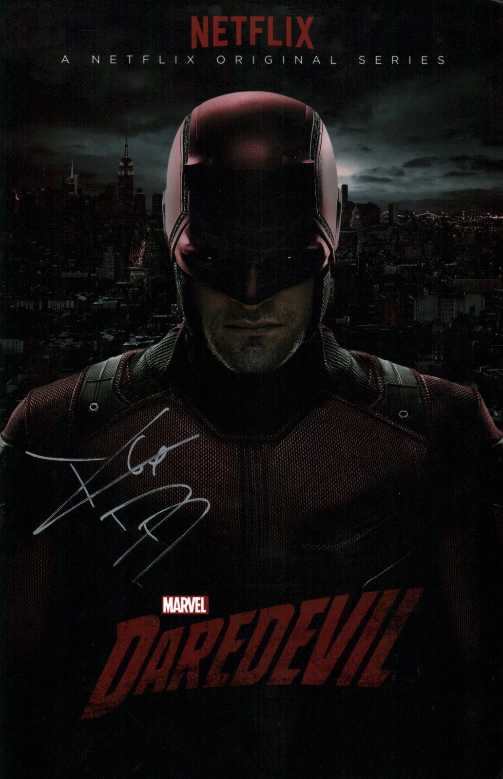 Charlie Cox — Charlie Cox Daredevil 11x17 Signed Photo Poster JSA Certified Autograph