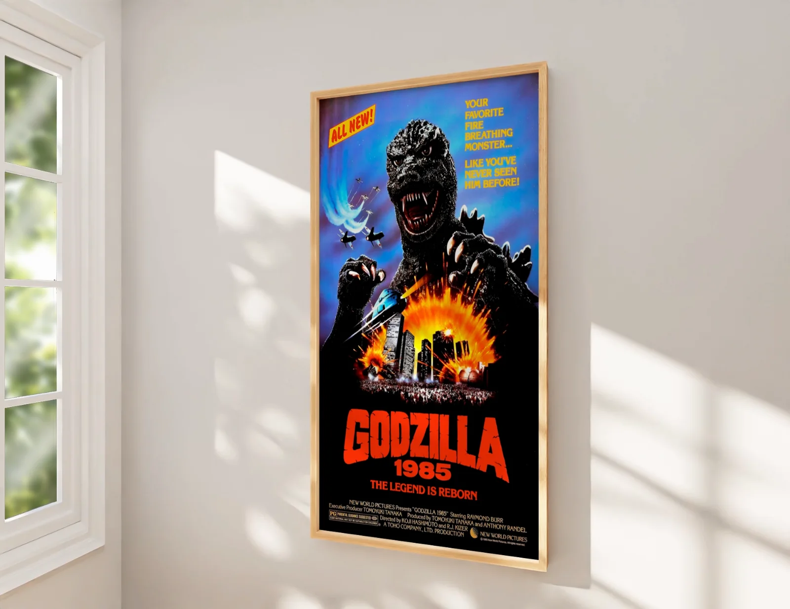 Godzilla 1985 - Sci-Fi Monster Restored 27.2" x 41" US One Sheet Poster, image 2