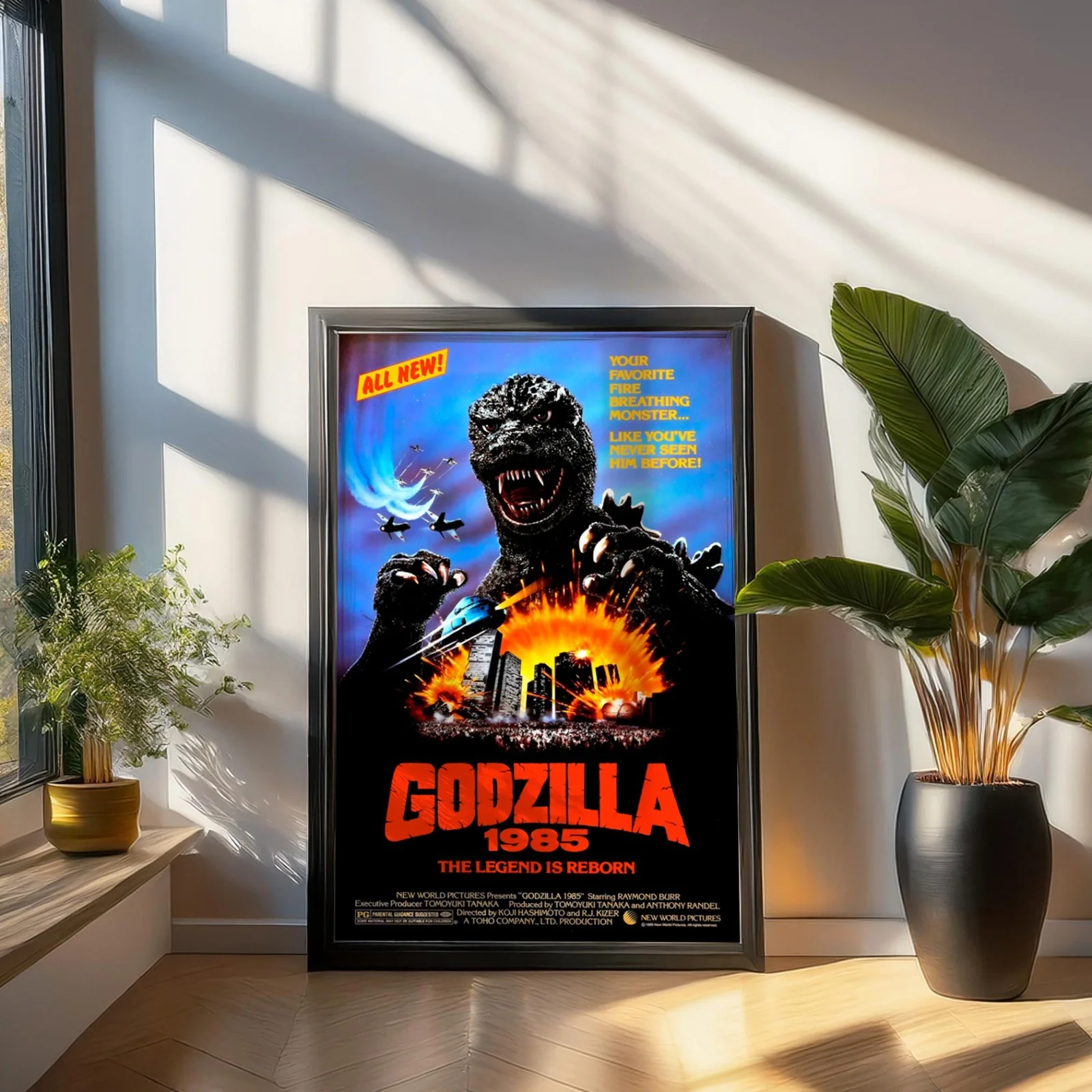Godzilla 1985 - Sci-Fi Monster Restored 27.2" x 41" US One Sheet Poster, image 3