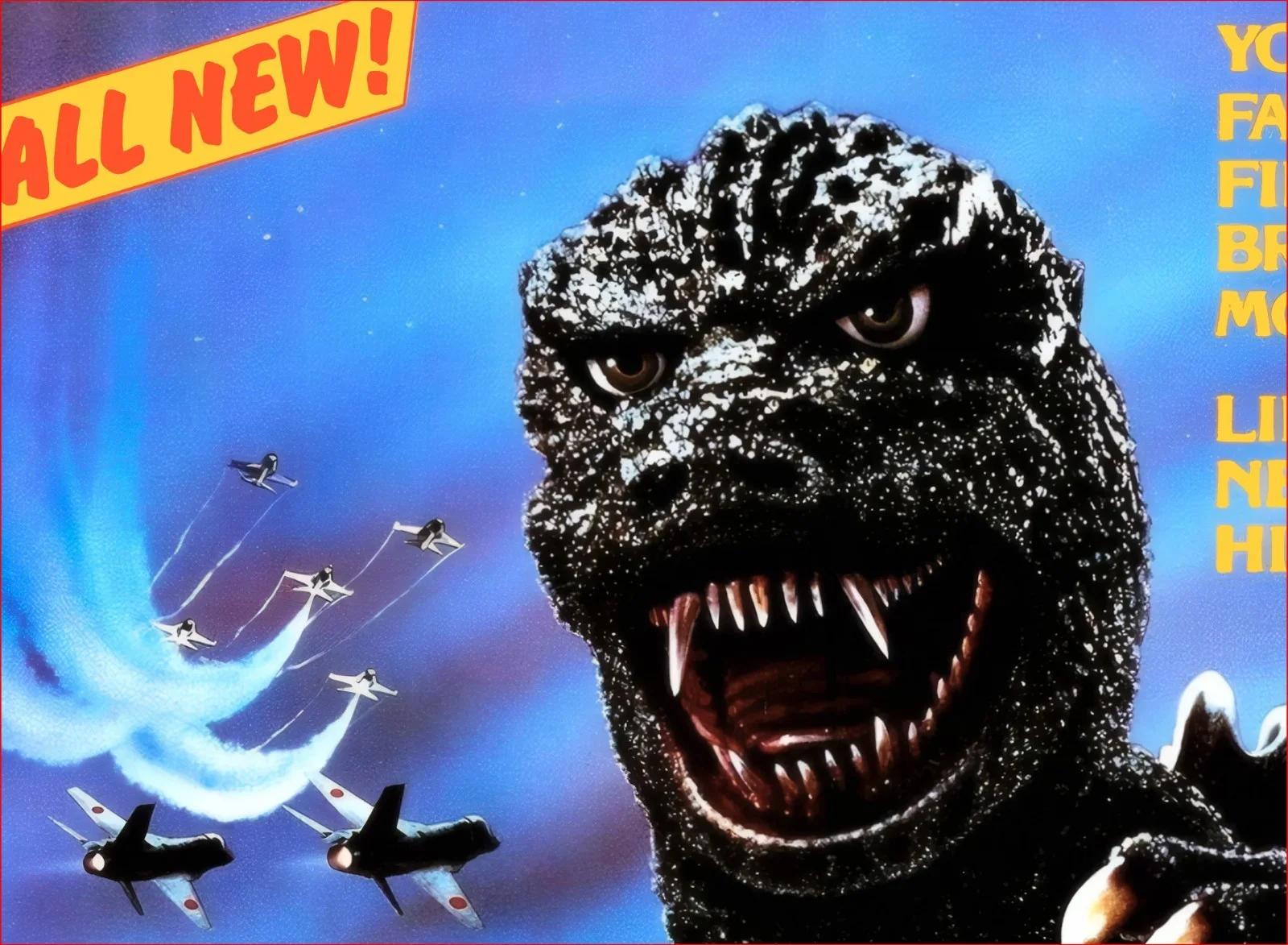 Godzilla 1985 - Sci-Fi Monster Restored 27.2" x 41" US One Sheet Poster, image 4