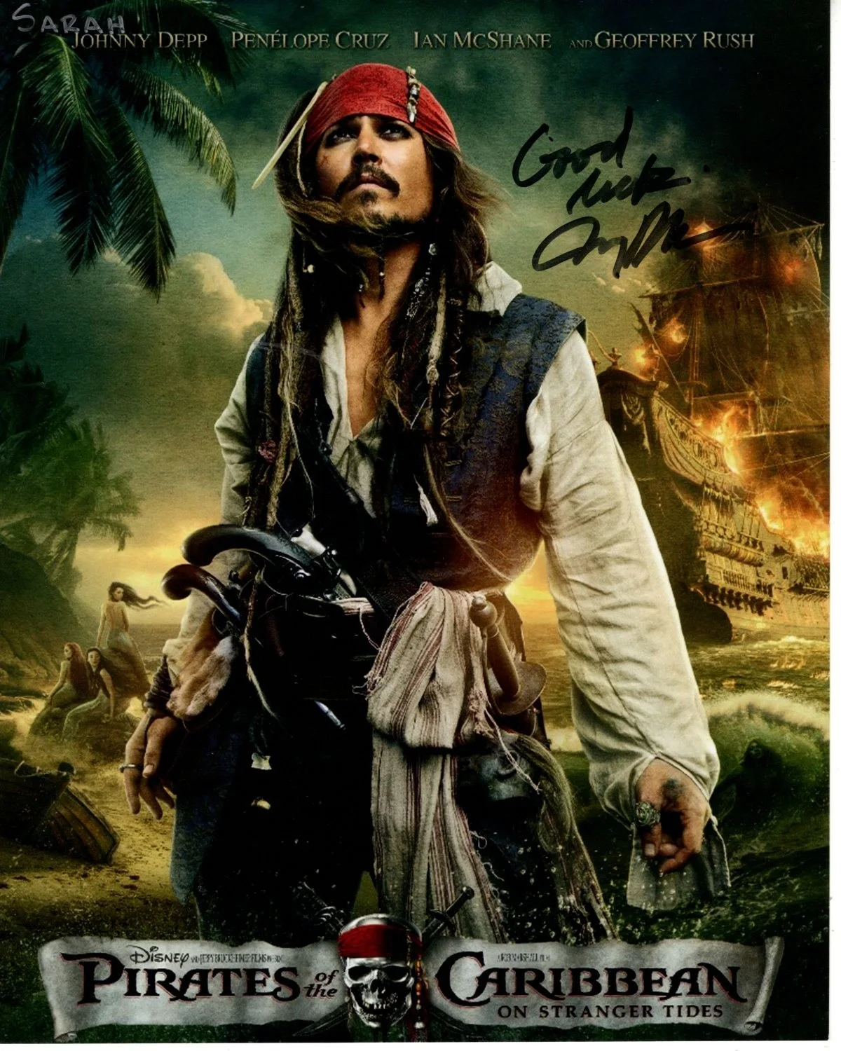 Jerry Bruckheimer — JERRY BRUCKHEIMER Signed 8x10 PIRATES OF THE CARIBBEAN Photo w/ Hologram COA