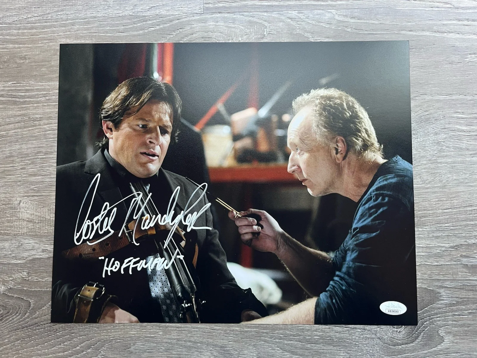 Costas Mandylor — Costas Mandylor Signed Saw 11x14 Photo JSA COA Detective Hoffman Jigsaw Horror, image 2