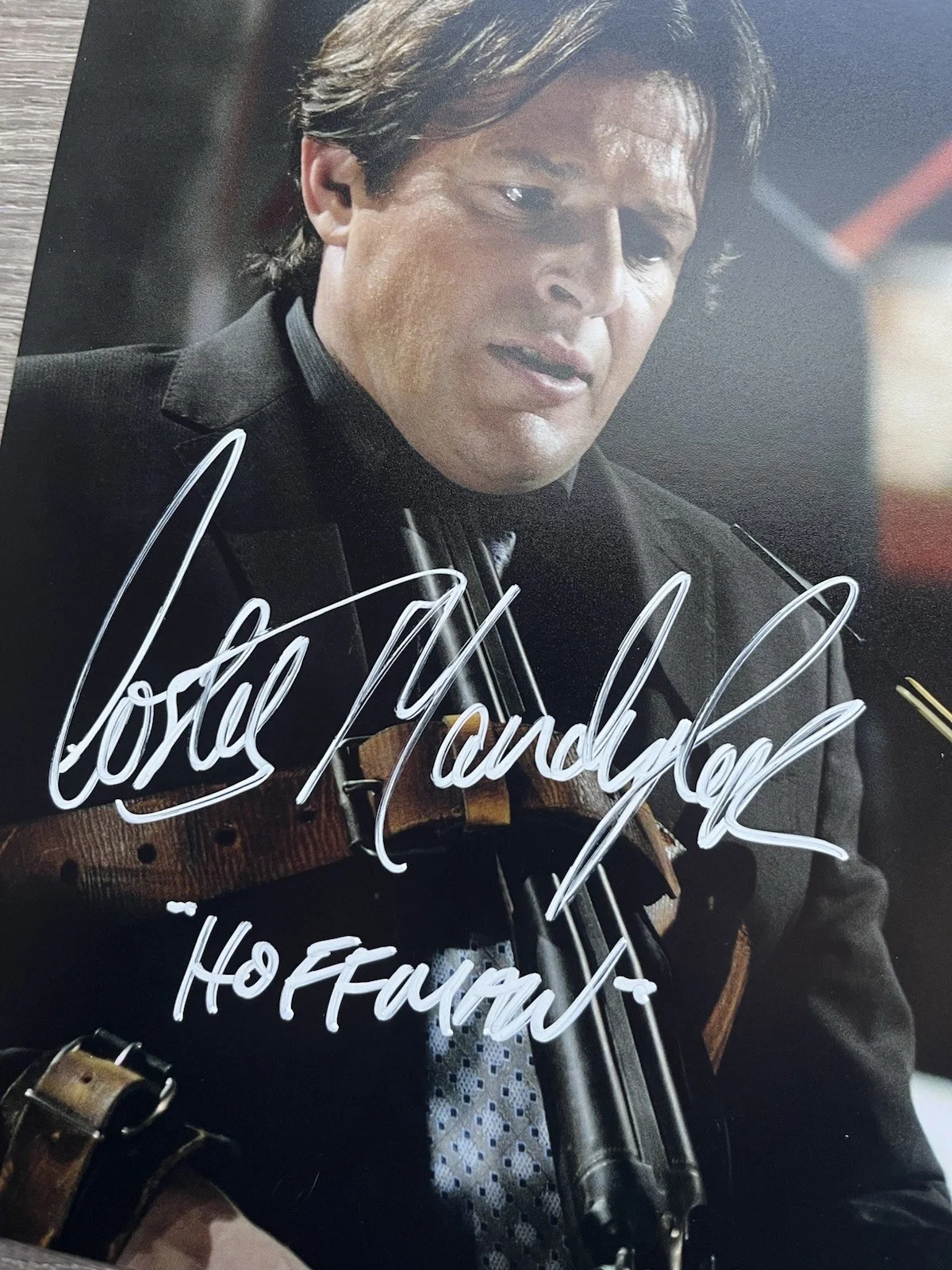 Costas Mandylor — Costas Mandylor Signed Saw 11x14 Photo JSA COA Detective Hoffman Jigsaw Horror, image 4
