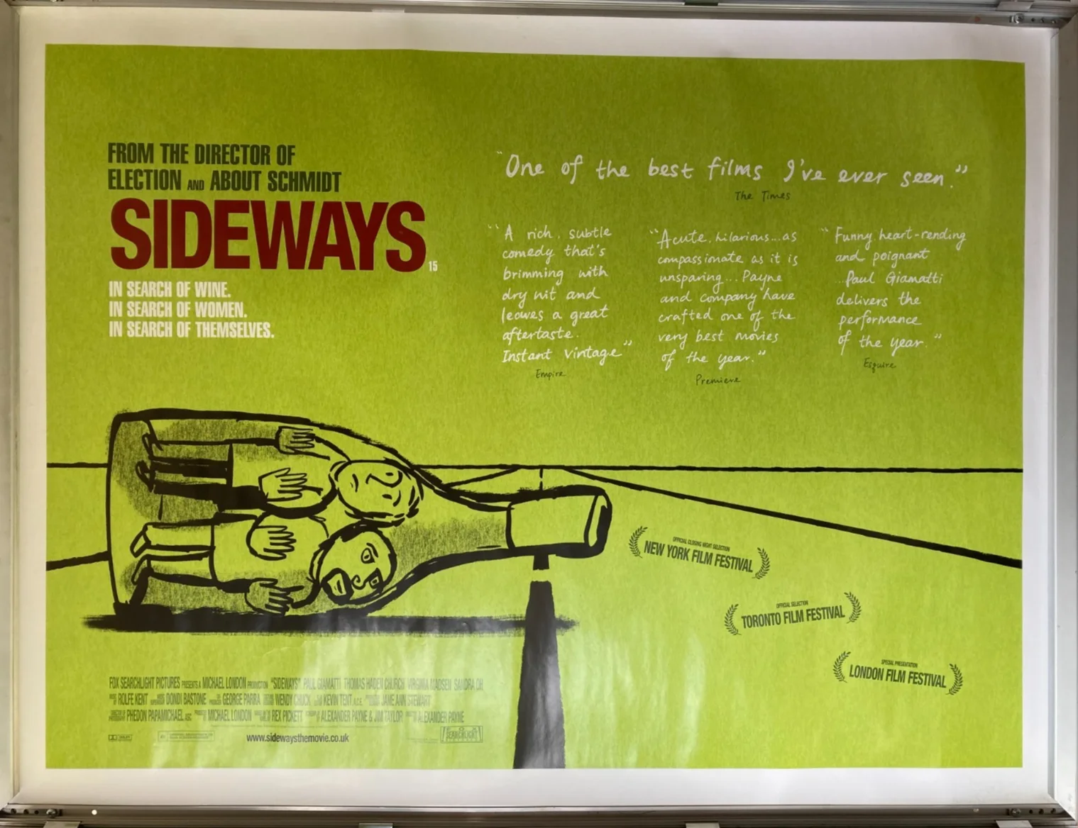 Cinema Poster: SIDEWAYS 2005 (Quad) Paul Giamatti Thomas Haden Church, изображение 2