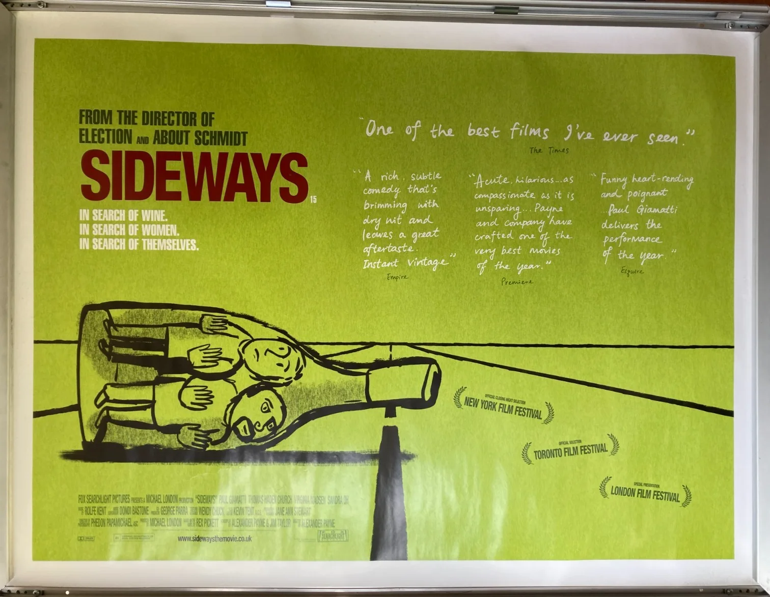 Cinema Poster: SIDEWAYS 2005 (Quad) Paul Giamatti Thomas Haden Church, изображение 3