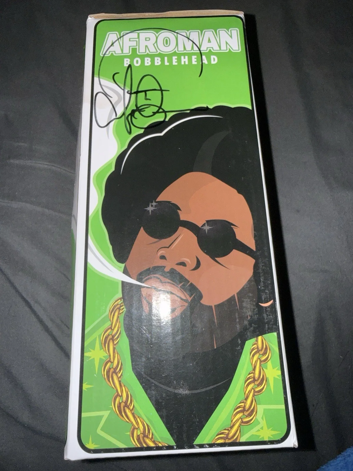 AFROMAN Bobblehead BOXED SIGNED AND UNOPENED - RARE OOP! Because I Got High, image 2