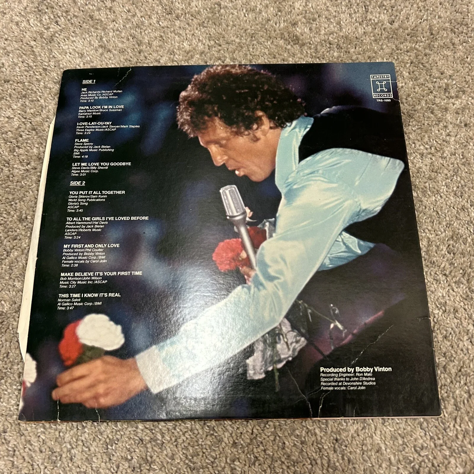 Bobby Vinton Auto Autograph Signed Encore Vinyl Record, image 5