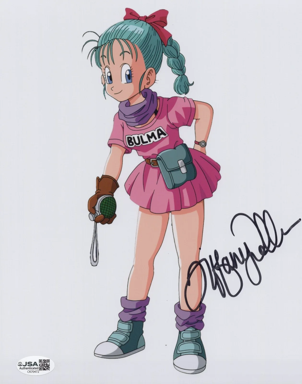Tiffany Vollmer — Dragon Ball - Tiffany Vollmer, OG voice of Bulma signed 8x10 photo JSA COA